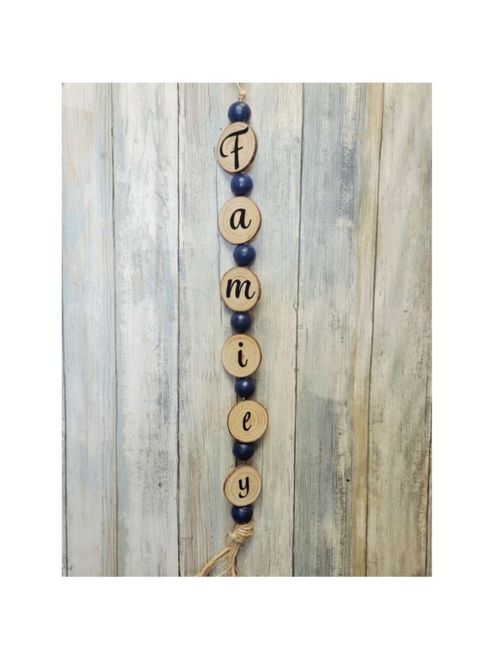 Country Rustic Farmhouse Family Wall Hanging Art 24" Long